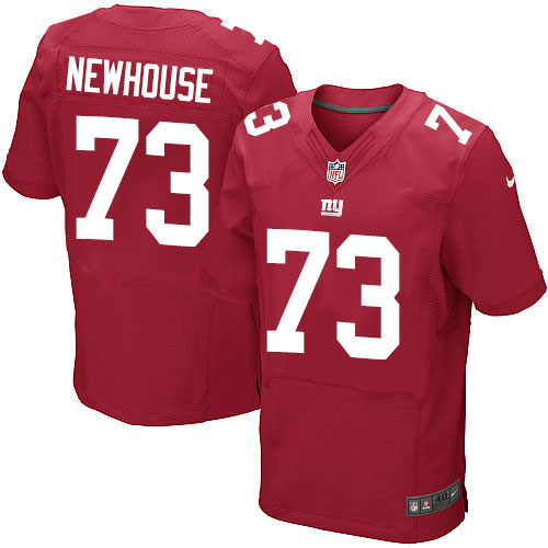 Men's Elite Marshall Newhouse Nike Jersey Red Alternate - #73 NFL New York Giants